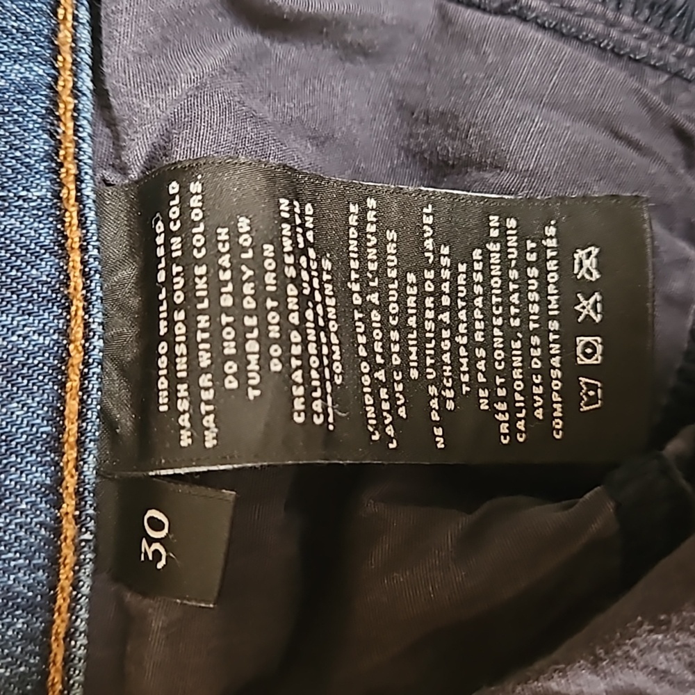 J Brand Maude Idolize Midrise Indigo Denim Skinny Jeans Size 30 - Picture 5 of 8
